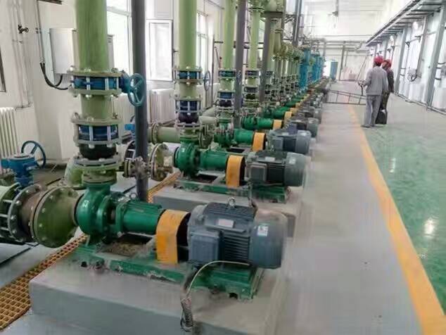 江西贛州客戶IHF襯氟離心泵使用現(xiàn)場